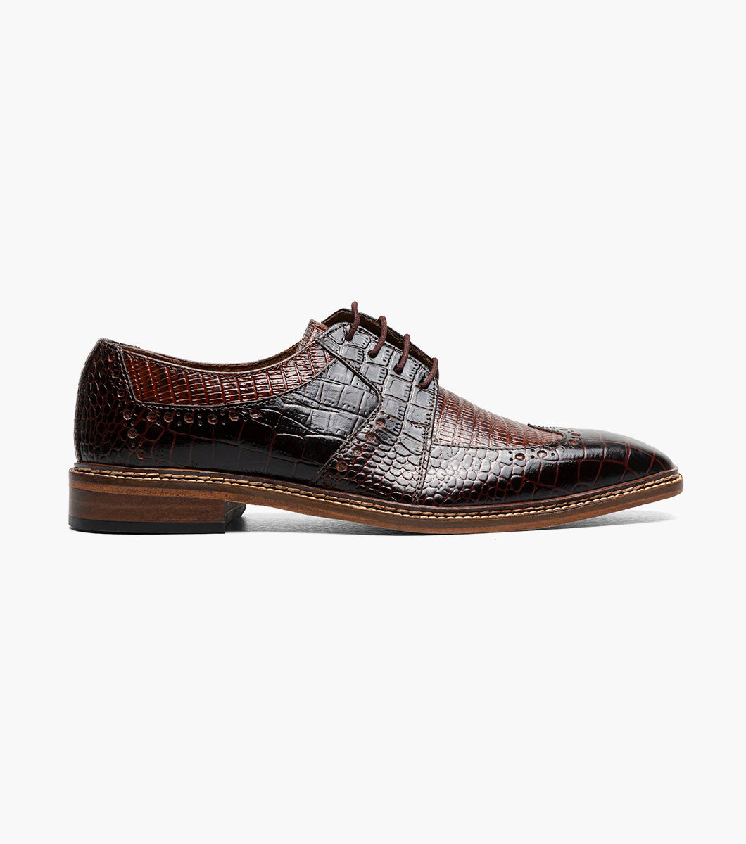 Stacy Adams Travato Wingtip Oxford Clearance Men’s Shoes - Brown Multi