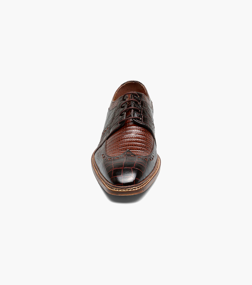 Stacy Adams Travato Wingtip Oxford Clearance Men’s Shoes - Brown Multi