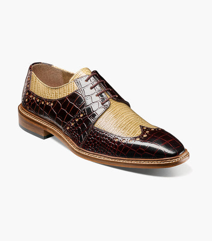 Stacy Adams Travato Wingtip Oxford Stacy Adams Last Pairs - Taupe Multi
