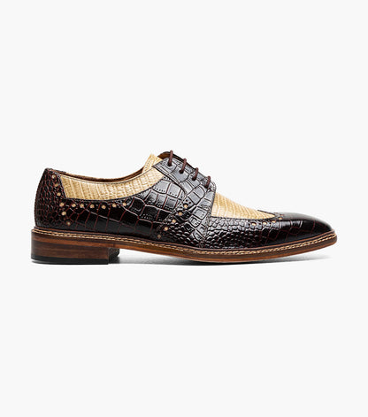 Stacy Adams Travato Wingtip Oxford Stacy Adams Last Pairs - Taupe Multi