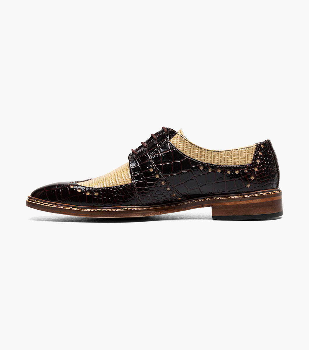 Stacy Adams Travato Wingtip Oxford Stacy Adams Last Pairs - Taupe Multi