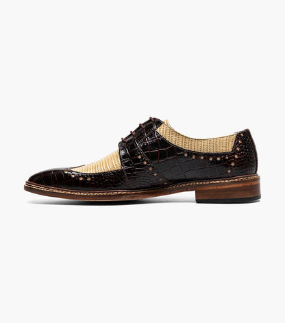 Stacy Adams Travato Wingtip Oxford Stacy Adams Last Pairs - Taupe Multi