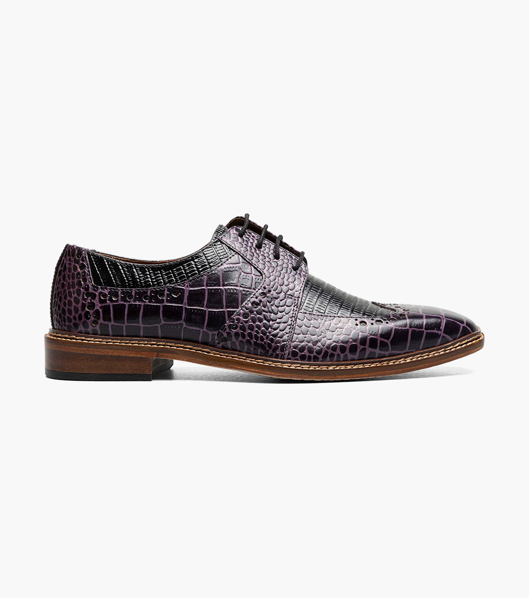 Stacy Adams Travato Wingtip Oxford Stacy Adams Last Pairs - Purple Multi