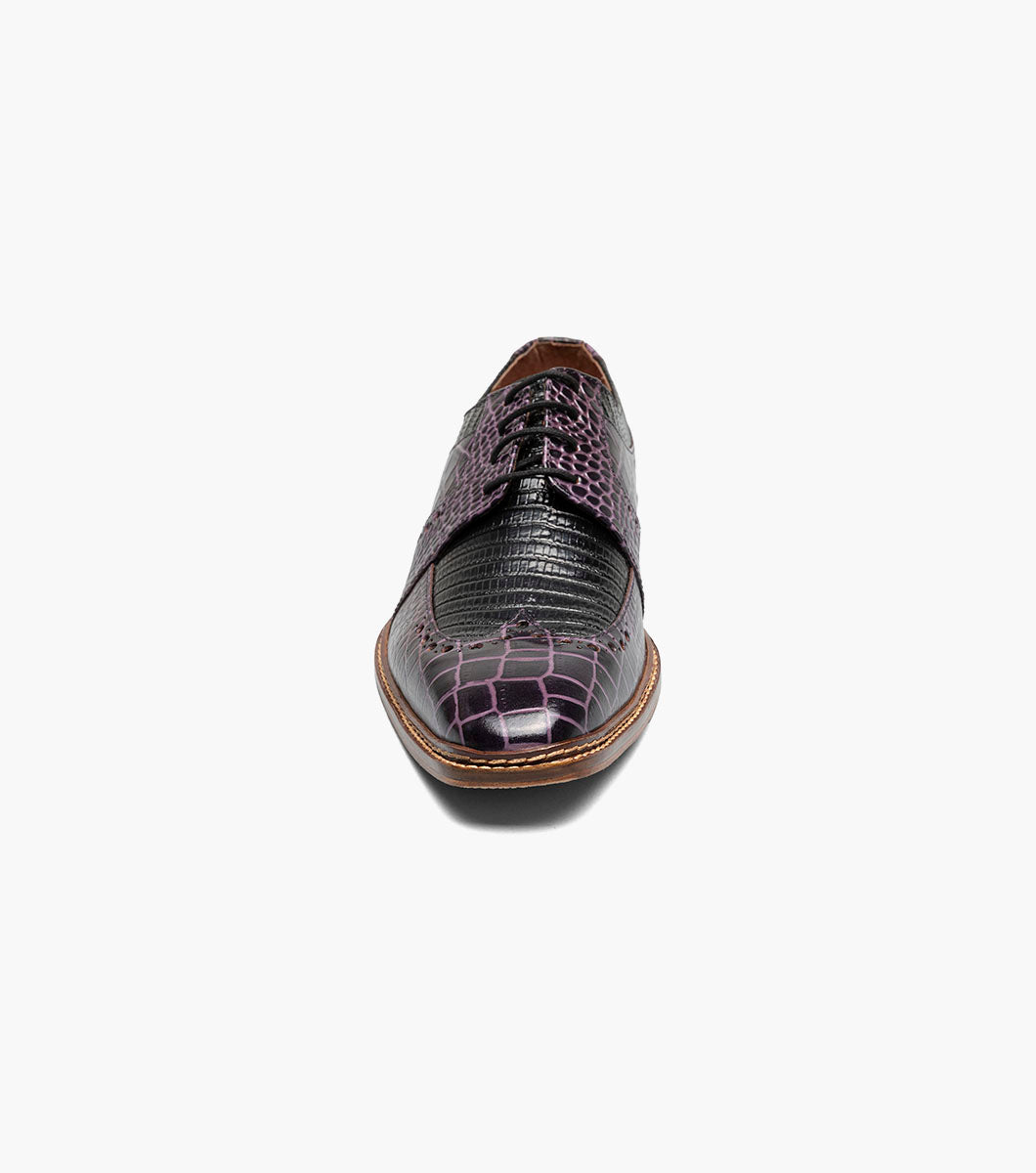 Stacy Adams Travato Wingtip Oxford Stacy Adams Last Pairs - Purple Multi