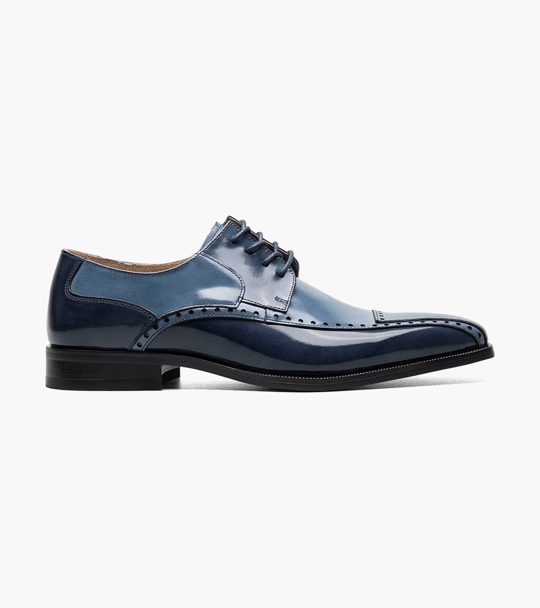 Stacy Adams Plaza Modified Cap Toe Oxford Clearance Men’s Shoes - Blue Multi