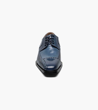 Stacy Adams Plaza Modified Cap Toe Oxford Clearance Men’s Shoes - Blue Multi