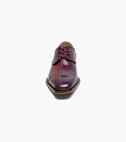 Stacy Adams Palmento Modified Cap Toe Oxford Men’s Dress Shoes - Burgundy Multi