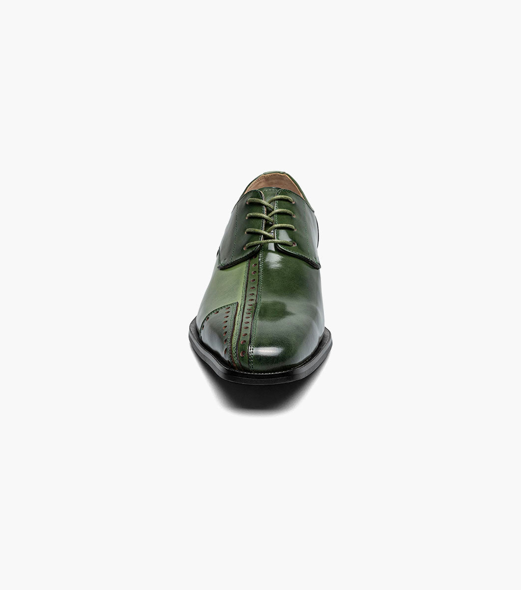 Stacy Adams Palmento Modified Cap Toe Oxford Men’s Dress Shoes - Green Multi