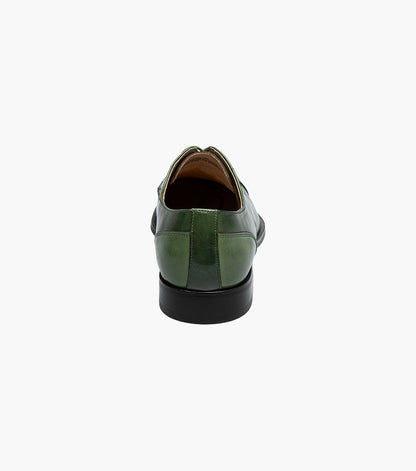 Stacy Adams Palmento Modified Cap Toe Oxford Men’s Dress Shoes - Green Multi