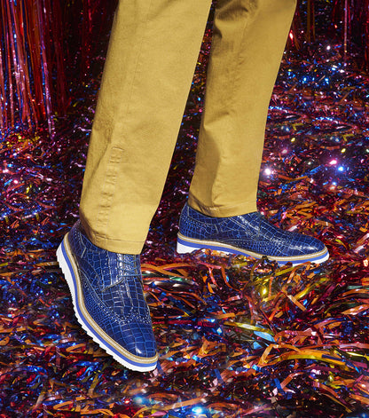 Stacy Adams Alario Wingtip Oxford Stacy Adams Last Pairs - Blue