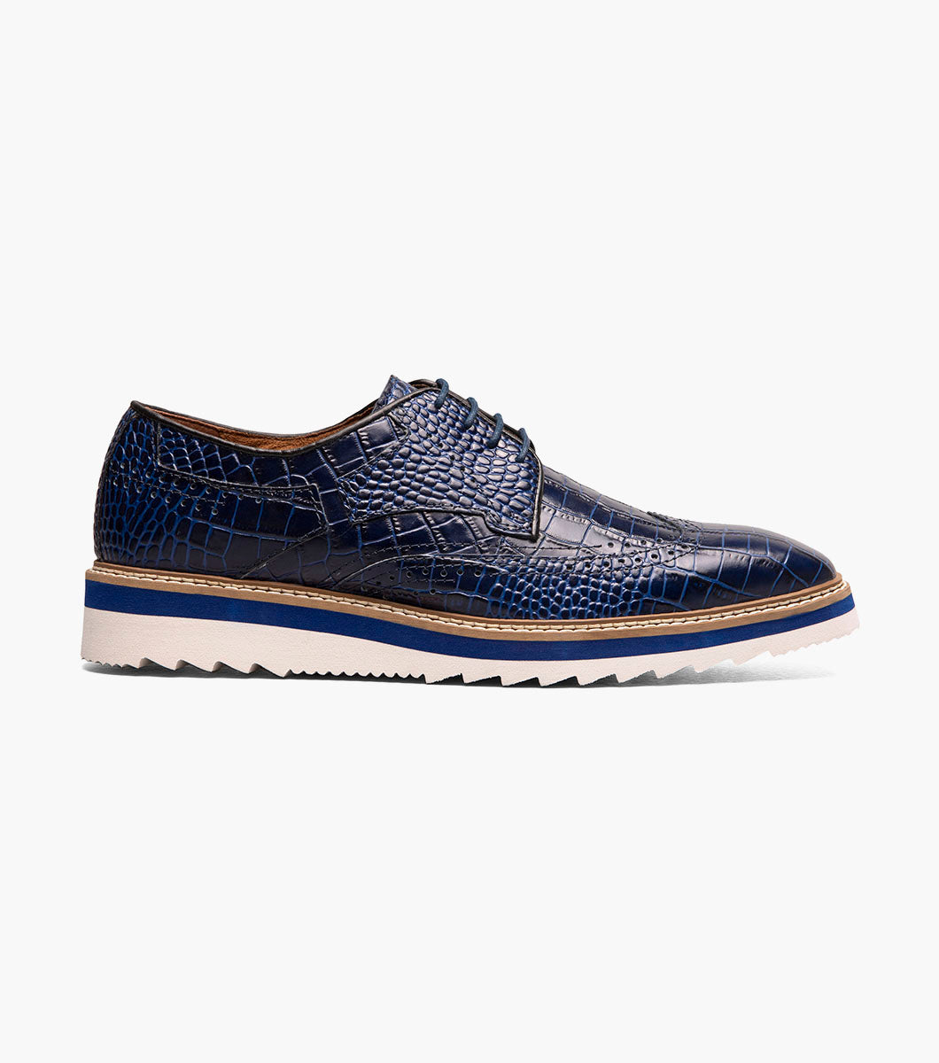 Stacy Adams Alario Wingtip Oxford Stacy Adams Last Pairs - Blue