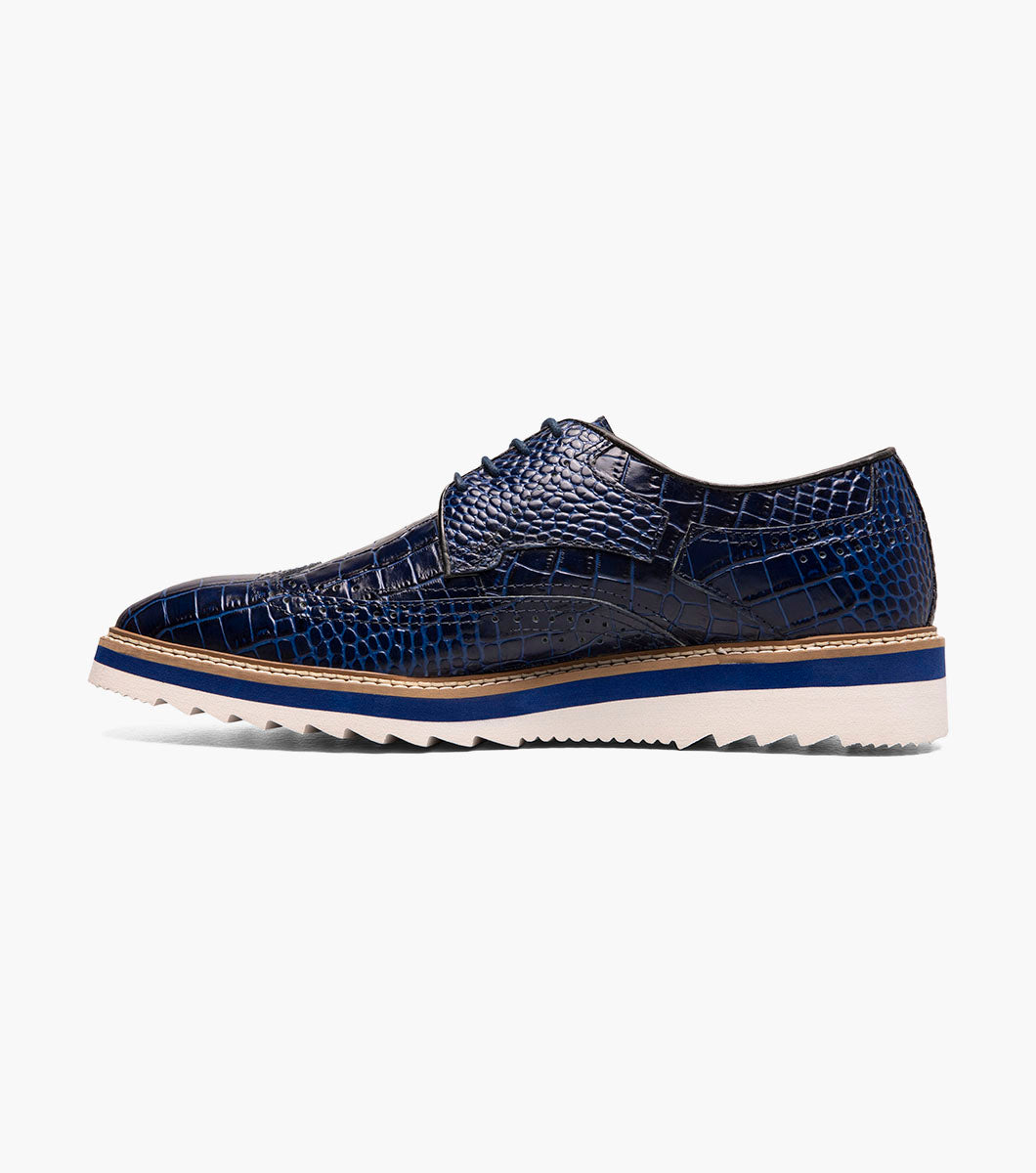 Stacy Adams Alario Wingtip Oxford Stacy Adams Last Pairs - Blue