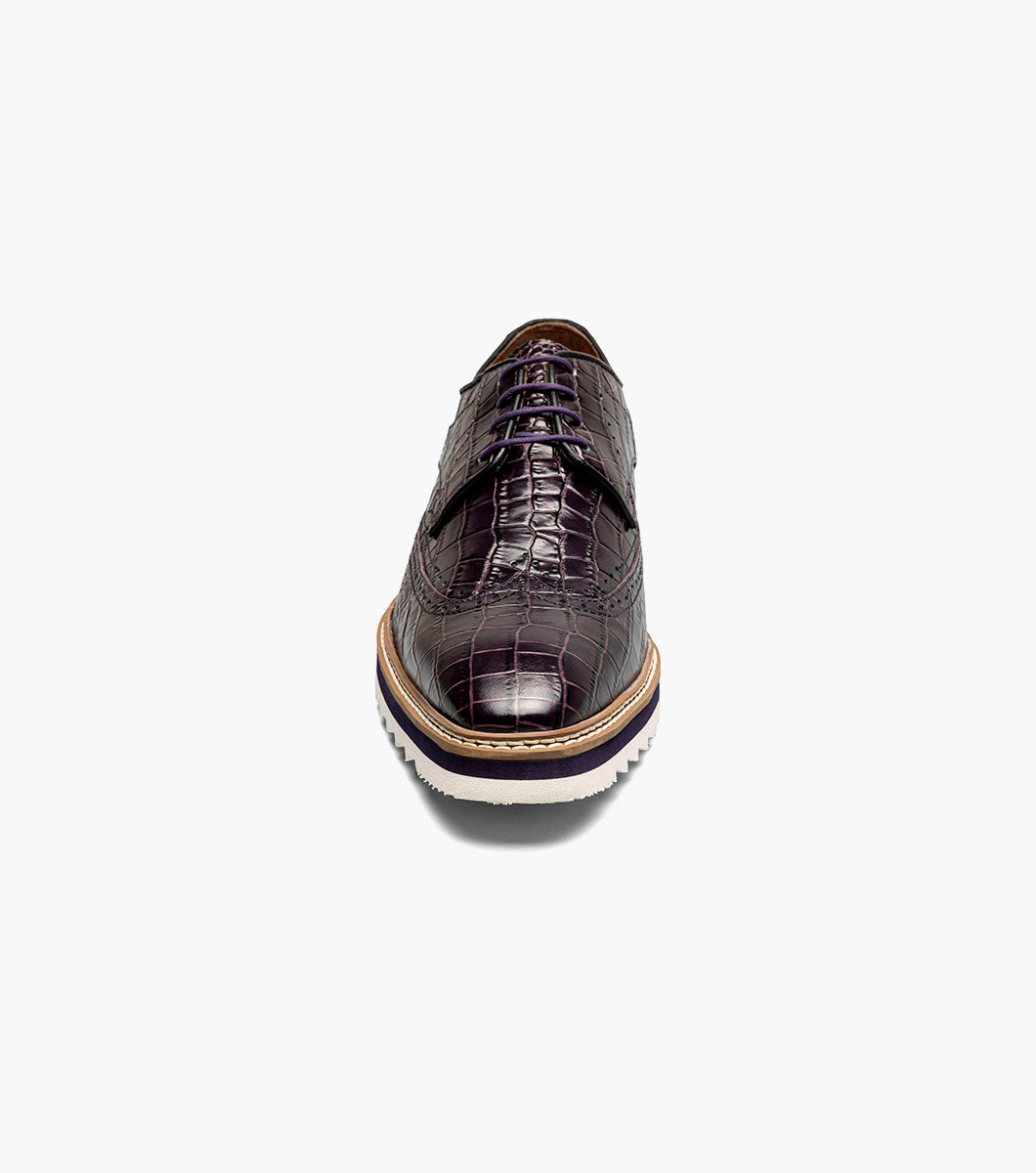 Stacy Adams Alario Wingtip Oxford Men’s Dress Shoes - Purple