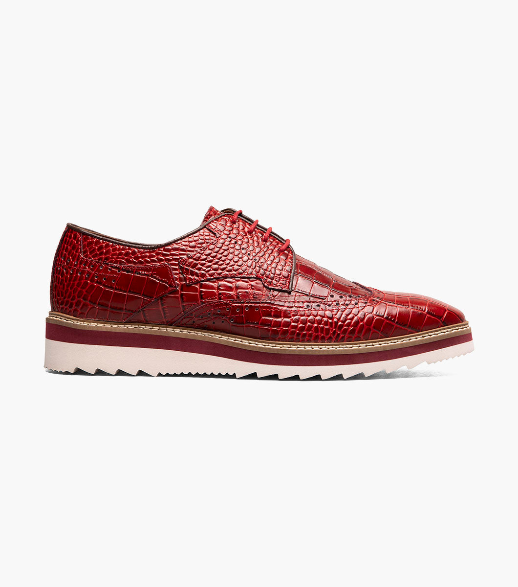Stacy Adams Alario Wingtip Oxford Men’s Dress Shoes - Red
