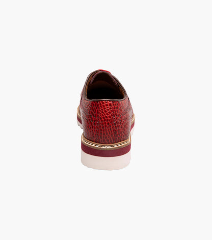 Stacy Adams Alario Wingtip Oxford Men’s Dress Shoes - Red