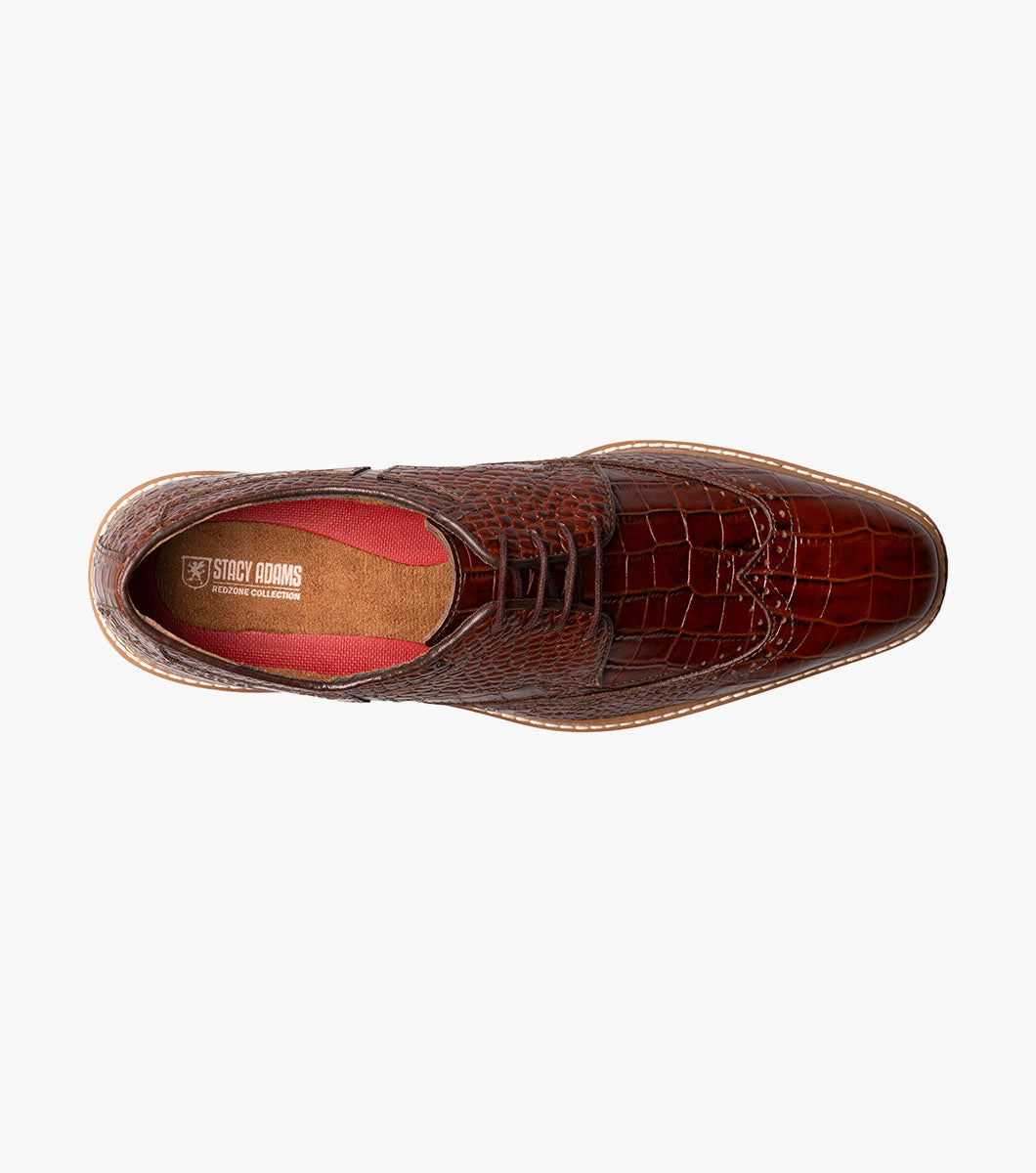 Stacy Adams Alario Wingtip Oxford Men’s Dress Shoes - Cognac