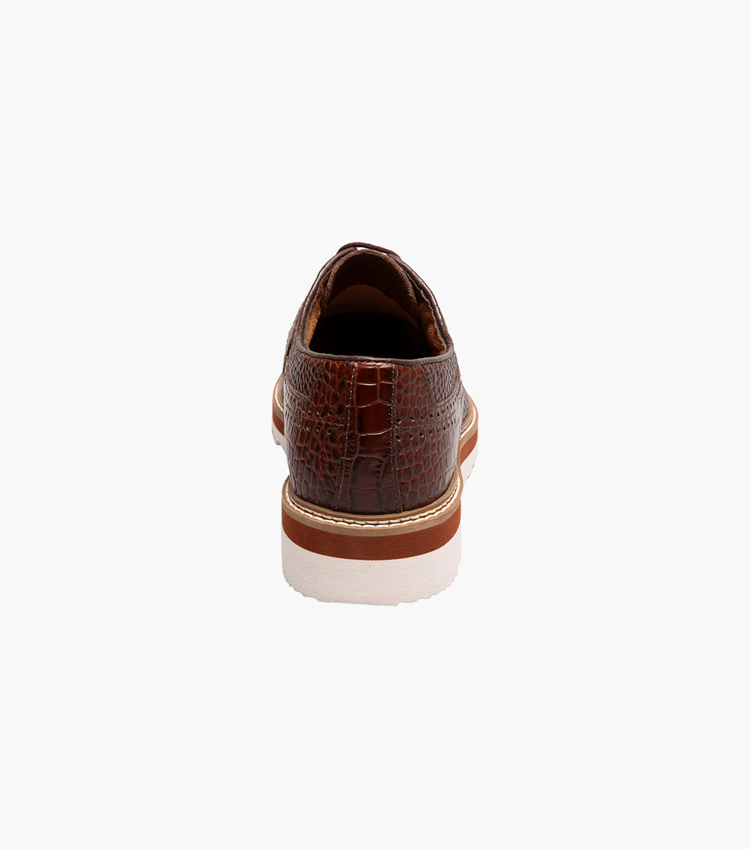 Stacy Adams Alario Wingtip Oxford Men’s Dress Shoes - Cognac