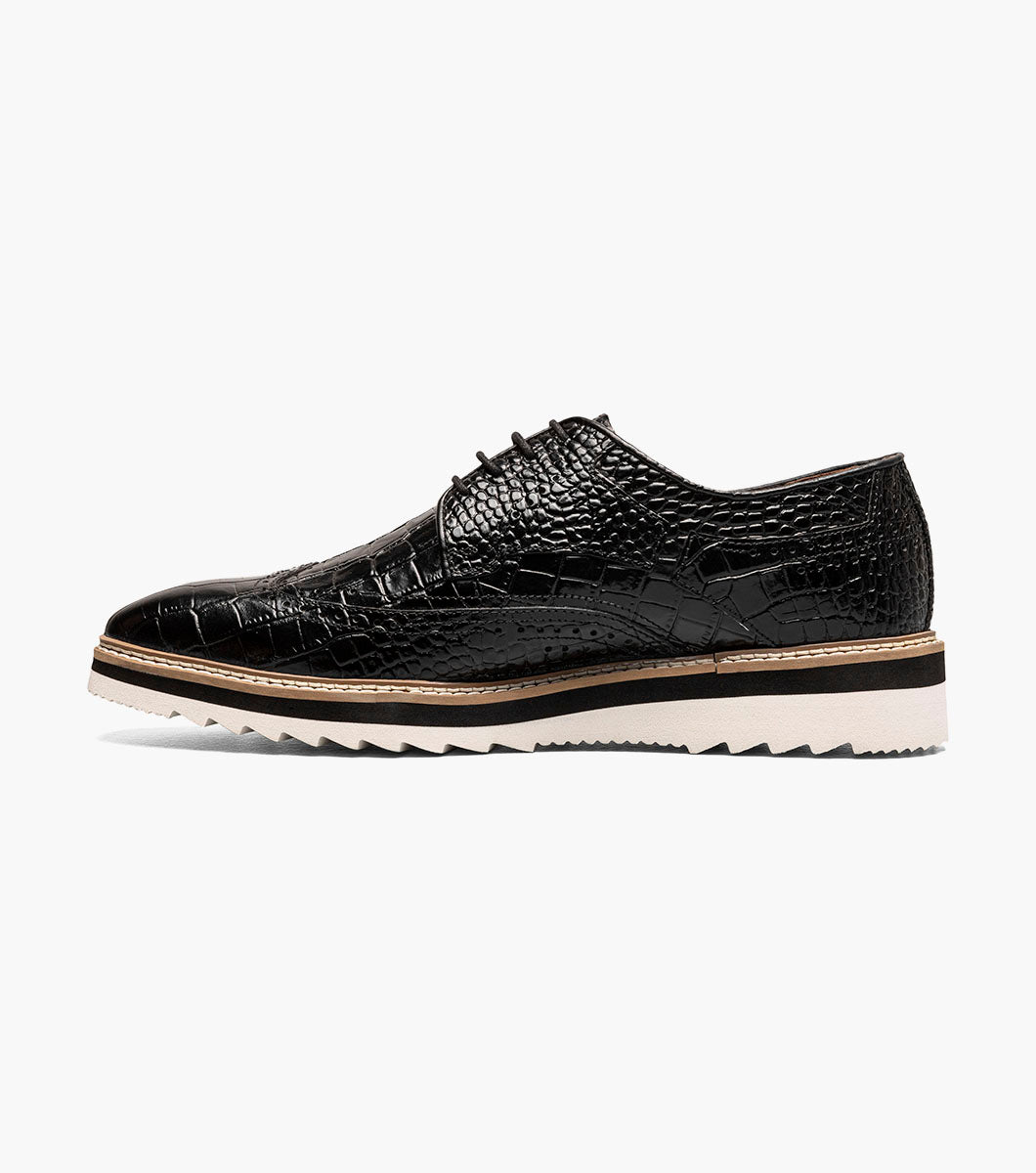 Stacy Adams Alario Wingtip Oxford Stacy Adams Last Pairs - Black