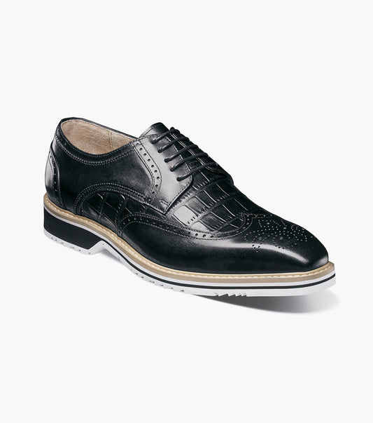 Stacy Adams Beaumont Wingtip Oxford Clearance Men’s Shoes - Black