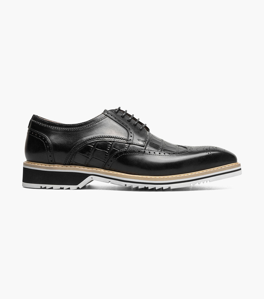 Stacy Adams Beaumont Wingtip Oxford Clearance Men’s Shoes - Black