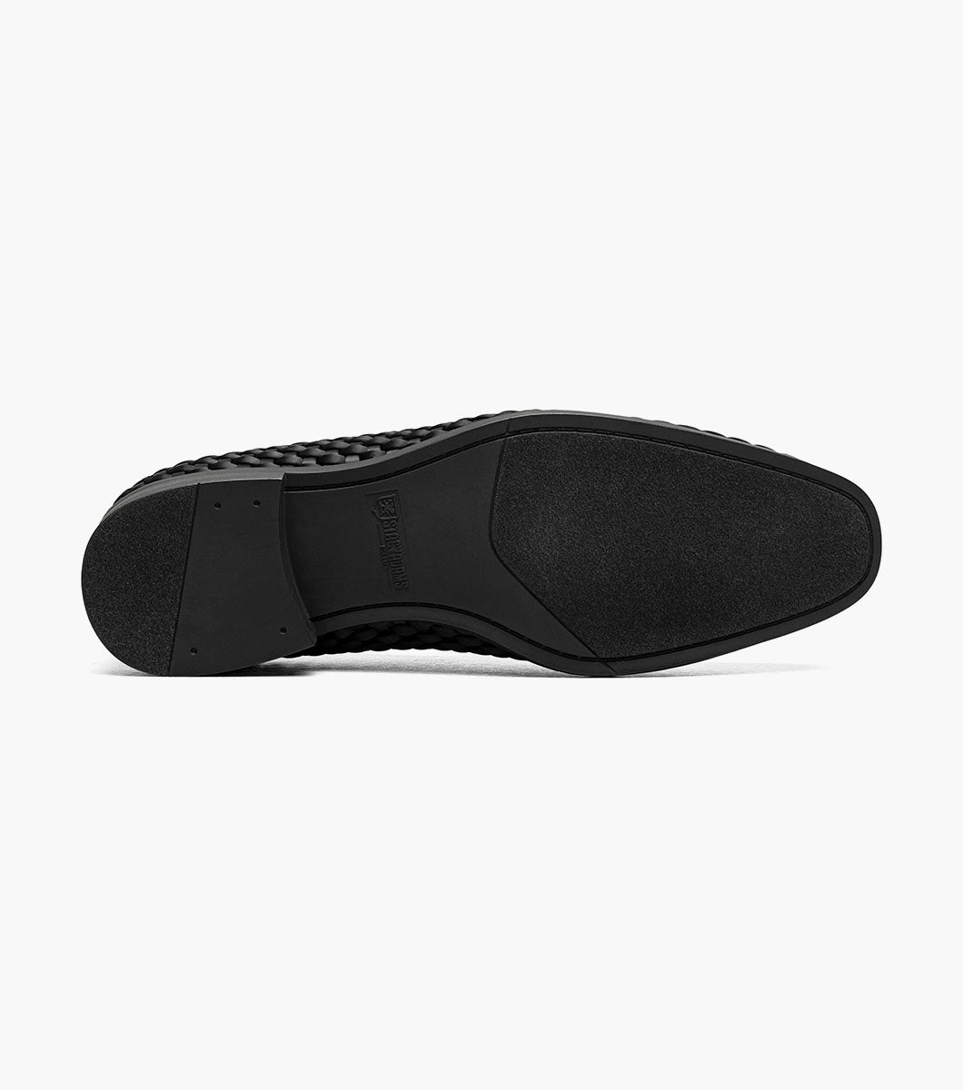 Stacy Adams Swenson Woven Slip On Men’s Dress Shoes - Black