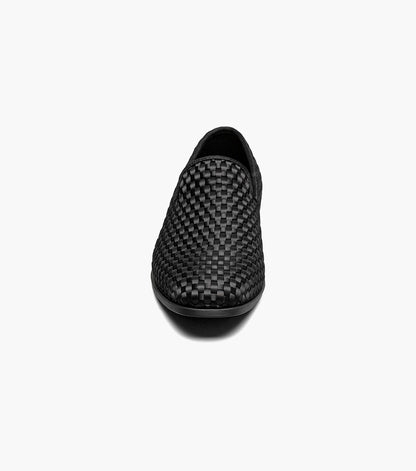 Stacy Adams Swenson Woven Slip On Men’s Dress Shoes - Black