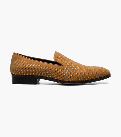 Stacy Adams Suave Rhinestone Slip On Men’s Dress Shoes - Tan