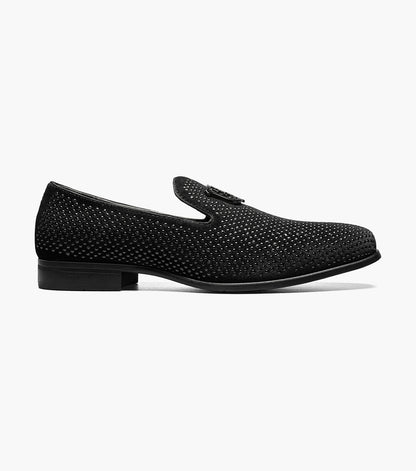 Stacy Adams Swagger Studded Slip On Men’s Dress Shoes - Black