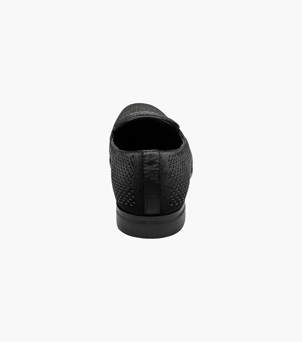 Stacy Adams Swagger Studded Slip On Men’s Dress Shoes - Black