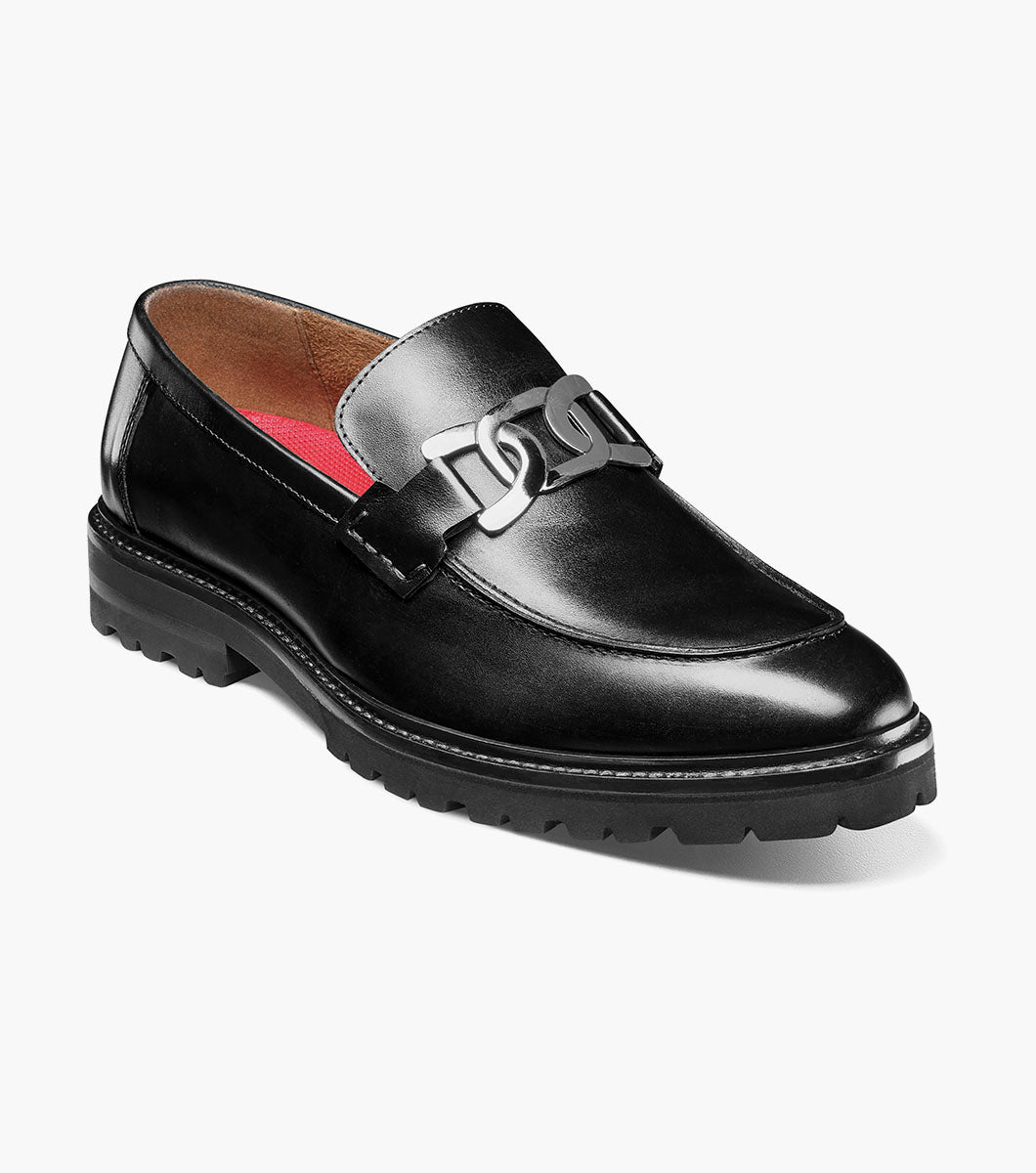 Stacy Adams Hale Moc Toe Bit Slip On Stacy Adams Last Pairs - Black