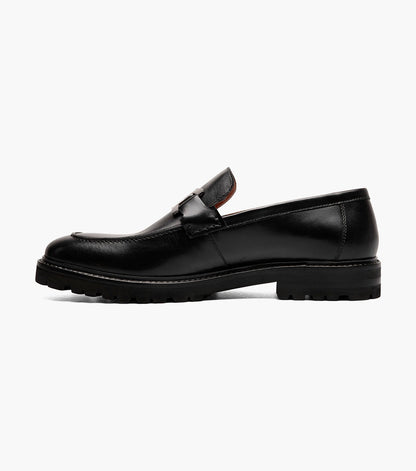Stacy Adams Hale Moc Toe Bit Slip On Stacy Adams Last Pairs - Black