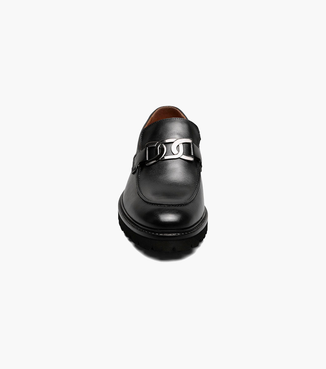 Stacy Adams Hale Moc Toe Bit Slip On Stacy Adams Last Pairs - Black
