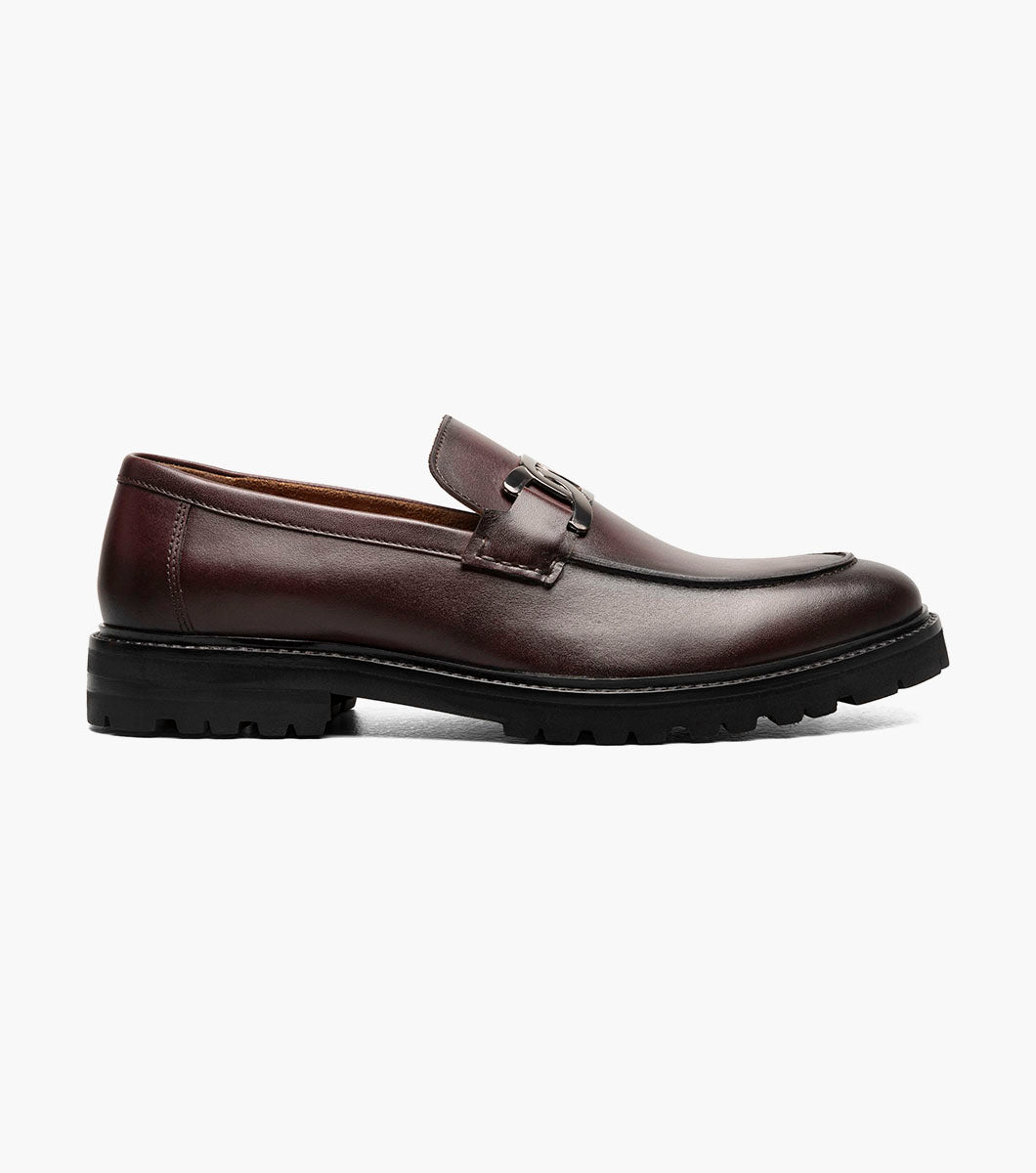 Stacy Adams Hale Moc Toe Bit Slip On Stacy Adams Last Pairs - Bordeaux