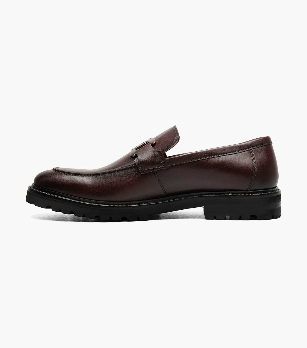 Stacy Adams Hale Moc Toe Bit Slip On Stacy Adams Last Pairs - Bordeaux