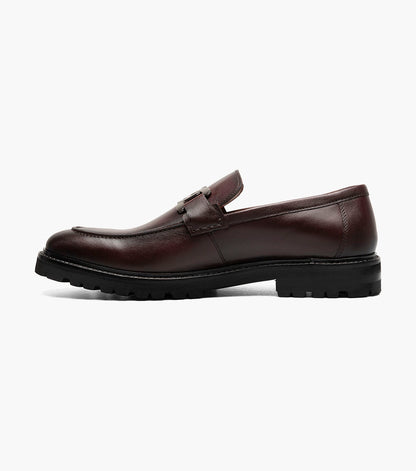 Stacy Adams Hale Moc Toe Bit Slip On Stacy Adams Last Pairs - Bordeaux