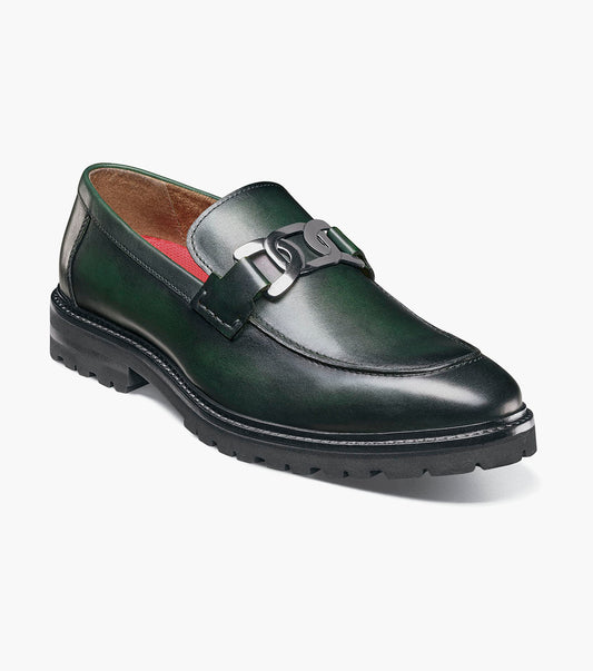 Stacy Adams Hale Moc Toe Bit Slip On Stacy Adams Last Pairs - Green