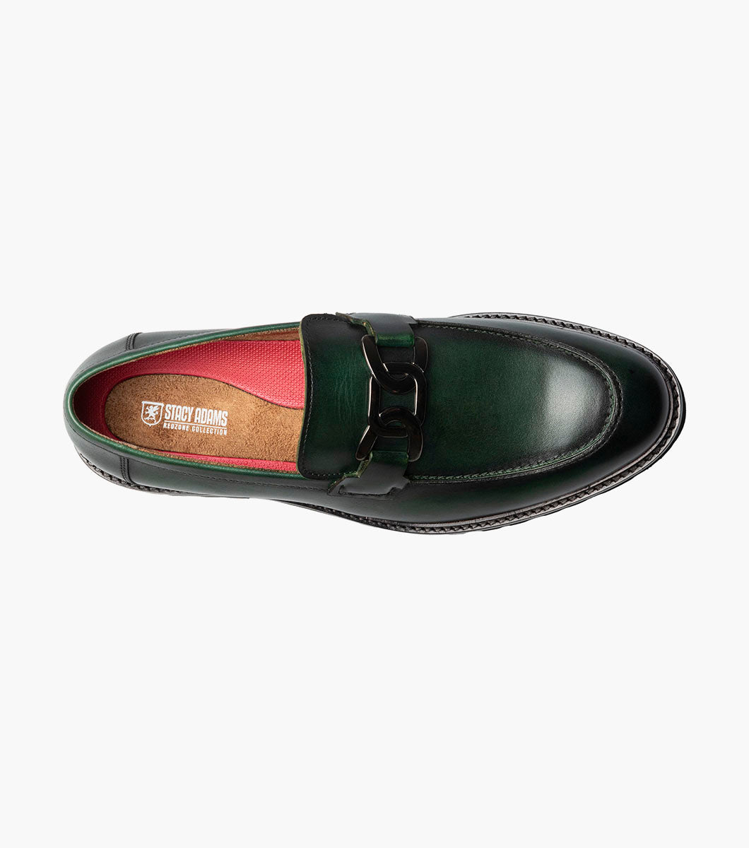 Stacy Adams Hale Moc Toe Bit Slip On Stacy Adams Last Pairs - Green