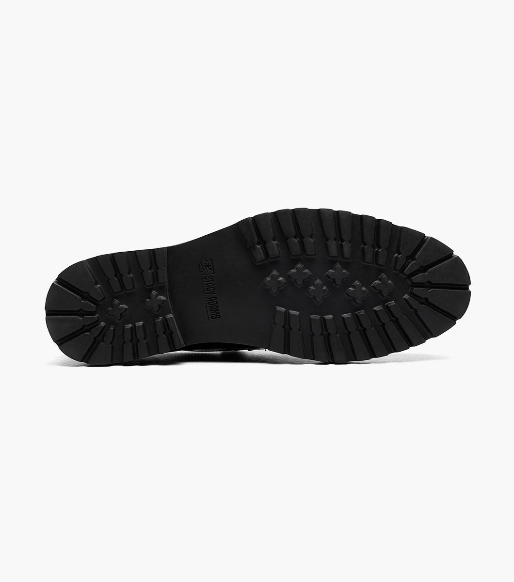Stacy Adams Hazelton Moc Toe Penny Slip On Clearance Men’s Shoes - Black Patent