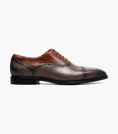 Stacy Adams Reynolds Cap Toe Oxford Men’s Dress Shoes - Gray Multi