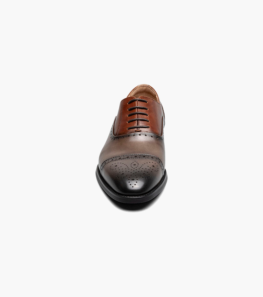 Stacy Adams Reynolds Cap Toe Oxford Men’s Dress Shoes - Gray Multi