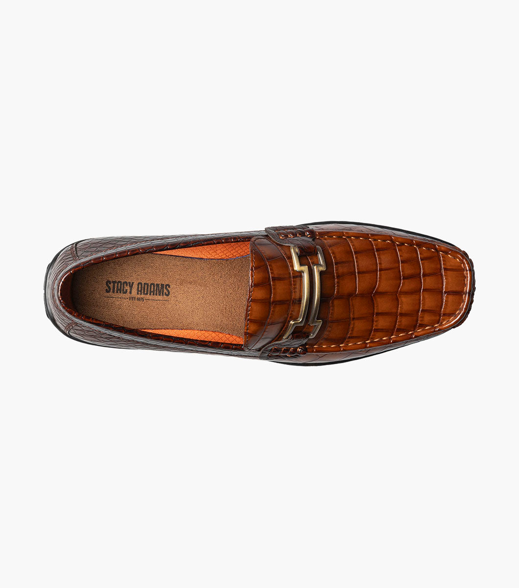 Stacy Adams Embrey Moc Toe Bit Slip On Clearance Men’s Shoes - Cognac