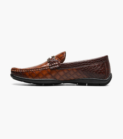 Stacy Adams Embrey Moc Toe Bit Slip On Clearance Men’s Shoes - Cognac