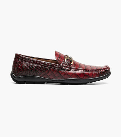 Stacy Adams Embrey Moc Toe Bit Slip On Clearance Men’s Shoes - Wine