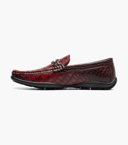 Stacy Adams Embrey Moc Toe Bit Slip On Clearance Men’s Shoes - Wine