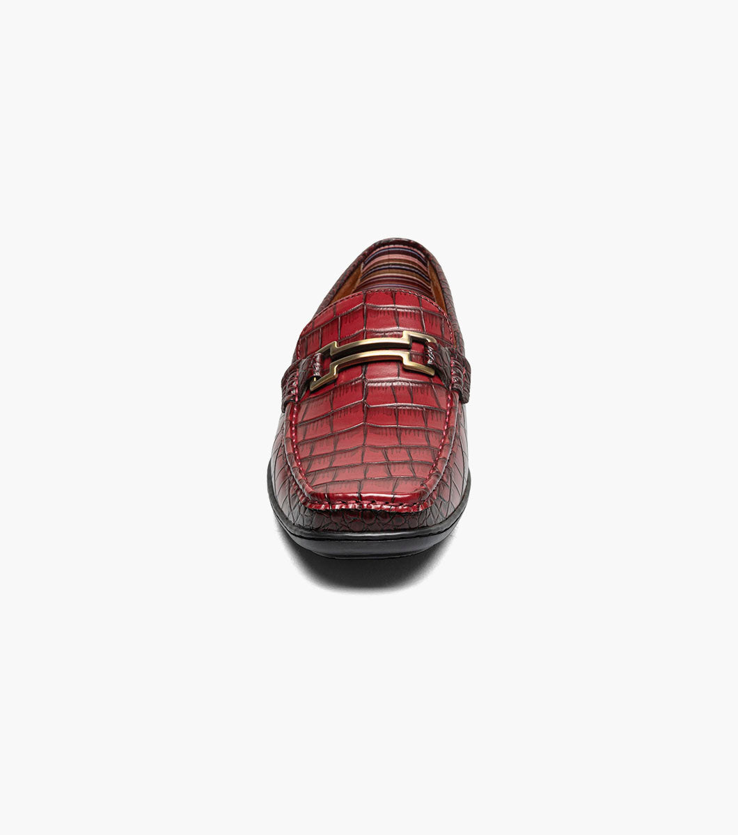 Stacy Adams Embrey Moc Toe Bit Slip On Clearance Men’s Shoes - Wine