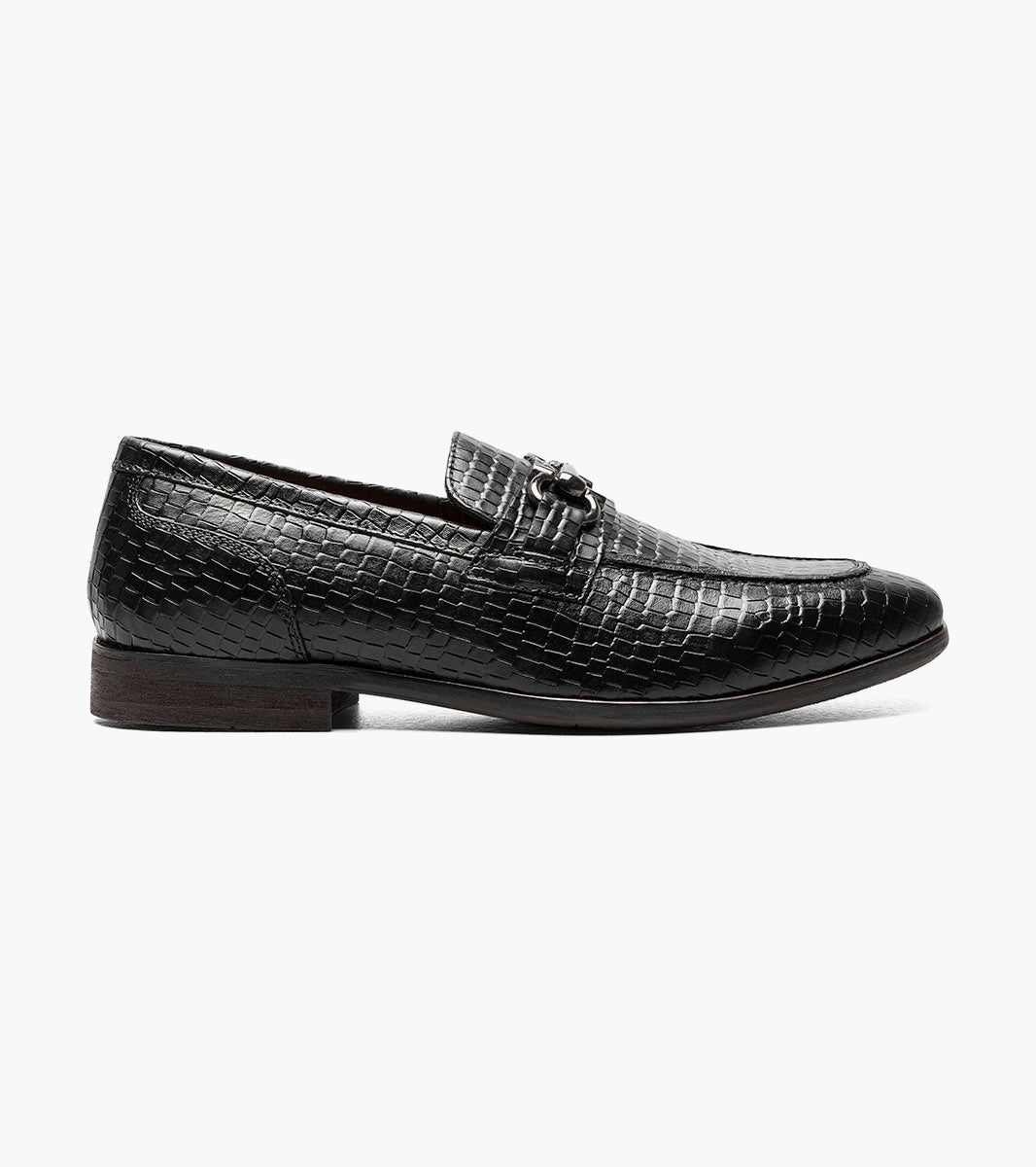 Stacy Adams Feronte Moc Toe Bit Slip On Stacy Adams Last Pairs - Black