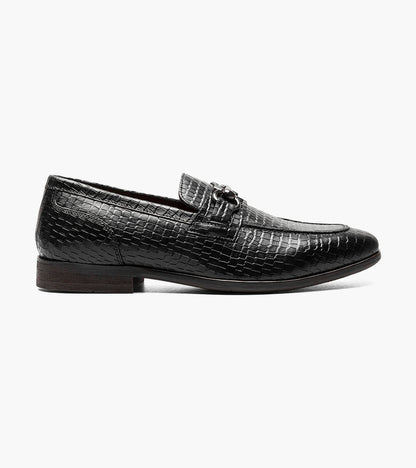 Stacy Adams Feronte Moc Toe Bit Slip On Stacy Adams Last Pairs - Black