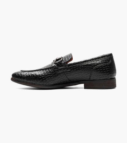 Stacy Adams Feronte Moc Toe Bit Slip On Stacy Adams Last Pairs - Black