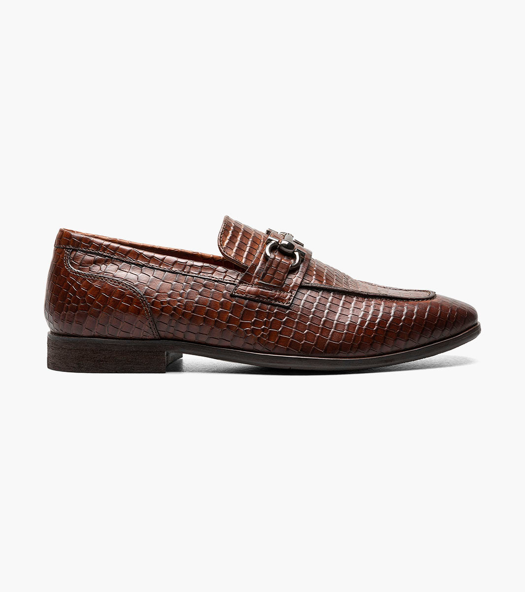 Stacy Adams Feronte Moc Toe Bit Slip On Stacy Adams Last Pairs - Cognac