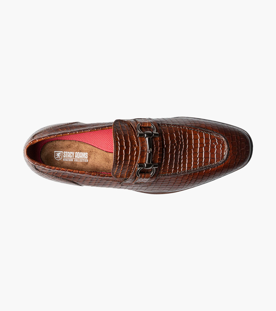 Stacy Adams Feronte Moc Toe Bit Slip On Stacy Adams Last Pairs - Cognac